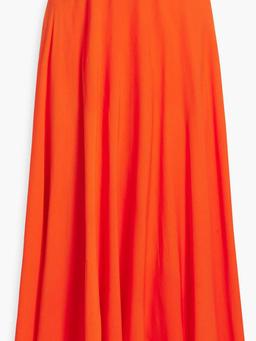 Silk-chiffon midi skirt