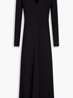 Crepe midi dress