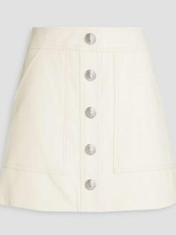 Arez button-embellished mini skirt