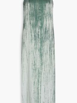 Etinas crushed-velvet maxi dress