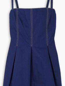 Eris pleated denim mini dress