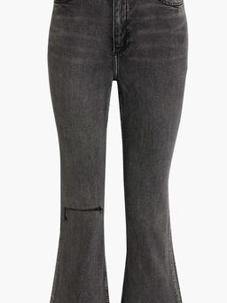 Casey distressed high-rise kick-flare jeans