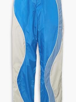 Color-block shell track pants