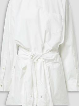 Caleb cotton-poplin mini shirt dress
