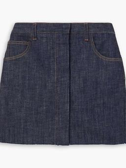 + Lutz Huelle frayed denim mini skirt