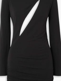 Cutout stretch-jersey mini dress