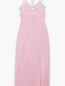 Cutout cotton-voile maxi dress