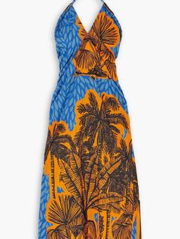 Vida Salvaje printed cotton midi dress