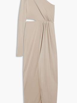 Suani one-sleeve cutout stretch-jersey maxi dress
