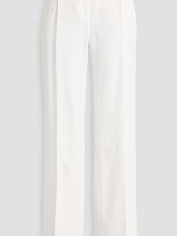 Crepe straight-leg pants