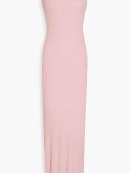 Ribbed jersey maxi dress