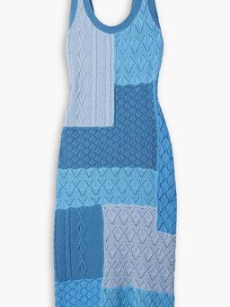 Darrell fringed crocheted cotton midi dress