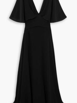 Martina draped silk maxi dress