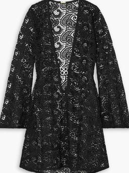 Alesso embellished guipure lace mini dress