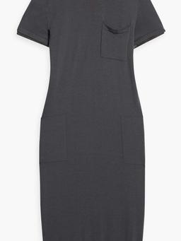 Bead-embellished wool and cashmere-blend dress