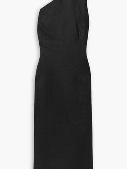 Maria one-shoulder linen midi dress