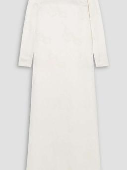 Frayed jacquard maxi dress