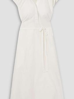 Evia cotton-poplin midi dress