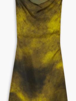 Tie-dyed twill dress