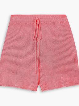 Ribbed-knit shorts