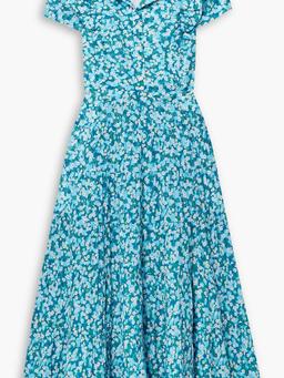 Sawyer tiered floral-print cotton-blend voile midi dress