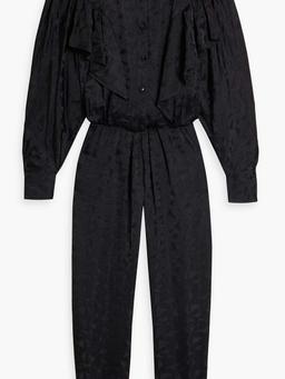 Varzea satin-jacquard jumpsuit