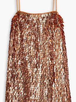 Nara paillette-embellished tulle mini dress