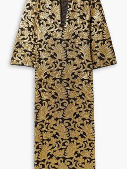 Angele sequin-embellished silk maxi dress