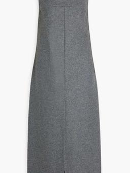 Sotra wool-blend felt midi dress