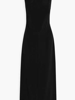 Rennes cutout silk crepe de chine maxi dress