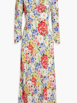 Selma floral-print silk midi dress