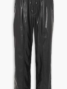Brina faux leather straight-leg pants
