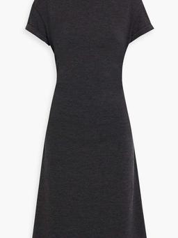 Sequin-embellished wool-blend jersey midi dress