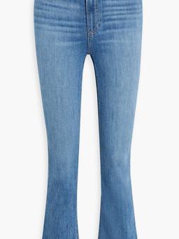 Claudine distressed high-rise kick-flare jeans