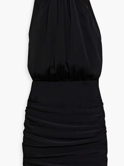 Kalita chain-embellished silk-blend satin mini dress