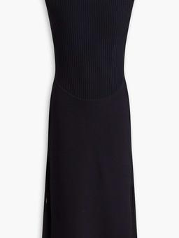 Ribbed-knit midi dress