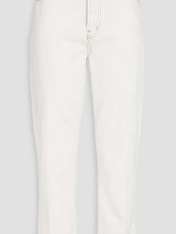 Le Mec cropped high-rise straight-leg jeans