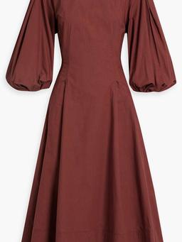 Cotton-poplin midi dress