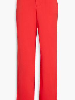 Satin-crepe wide-leg pants