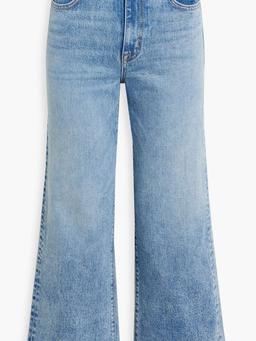 Grace cropped high-rise wide-leg jeans