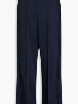 Cotton-twill wide-leg pants
