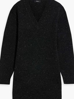 Donegal wool and cashmere-blend mini dress