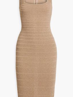 Metallic bandage dress