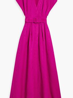 Cynthia belted moire gown