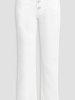 High-rise straight-leg jeans