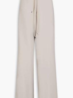 Crepe wide-leg pants