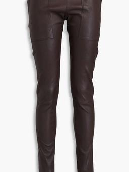 Leather-blend leggings