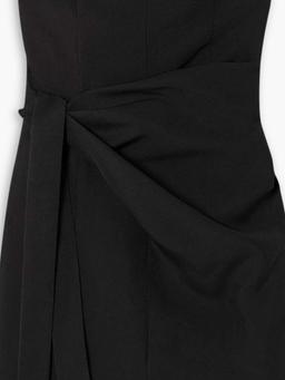 Natal draped grain de poudre mini dress