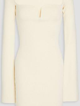 Gaia ribbed-knit mini dress