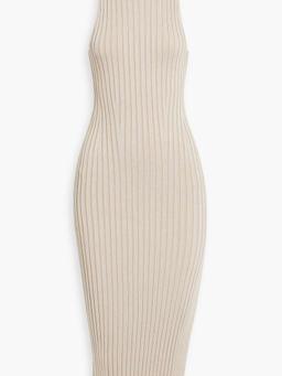 Rhea ribbed-knit turtleneck midi dress